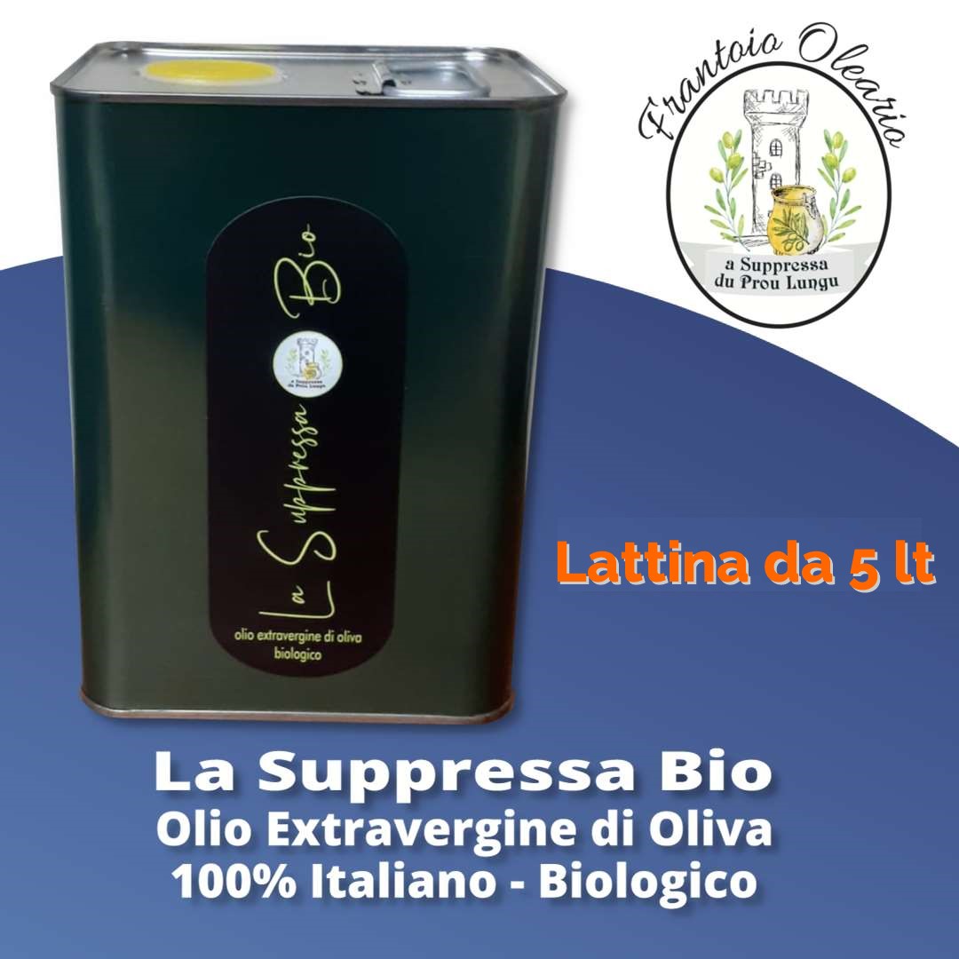 Olio E.V.O. BIOLOGICO 100% Italiano Latt. 5 lt
